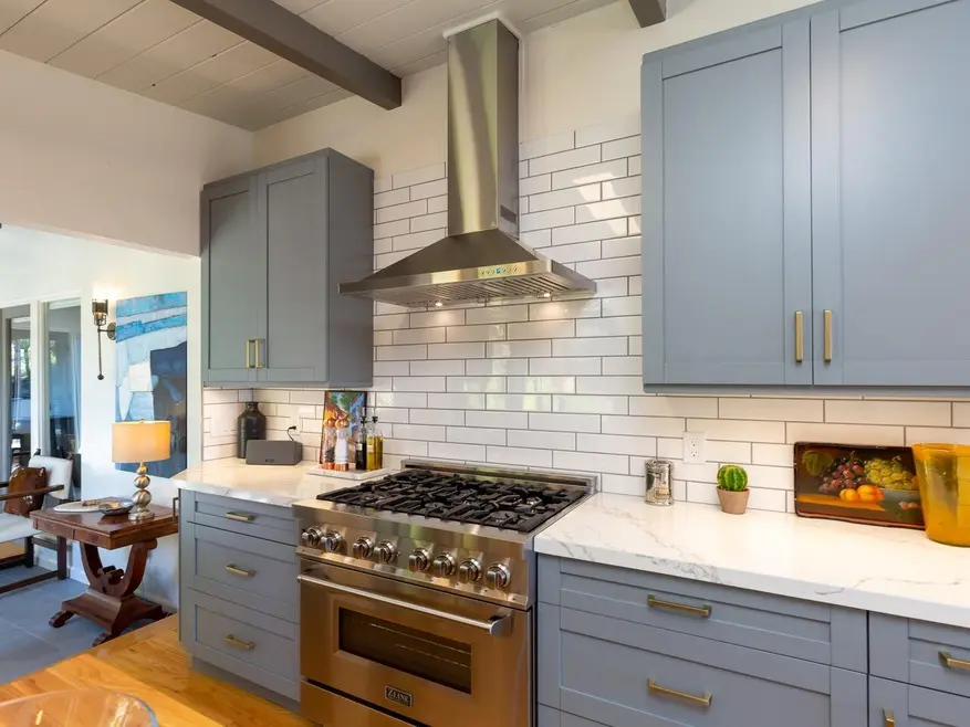 Lillian range and cabinetry